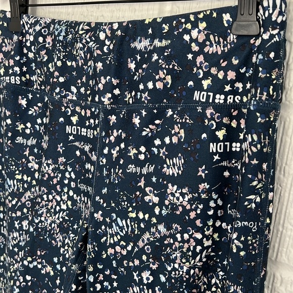 Sweaty Betty Women’s Contour Workout Leggings Beetle Blue Stay Wild Print Large - Picture 7 of 11